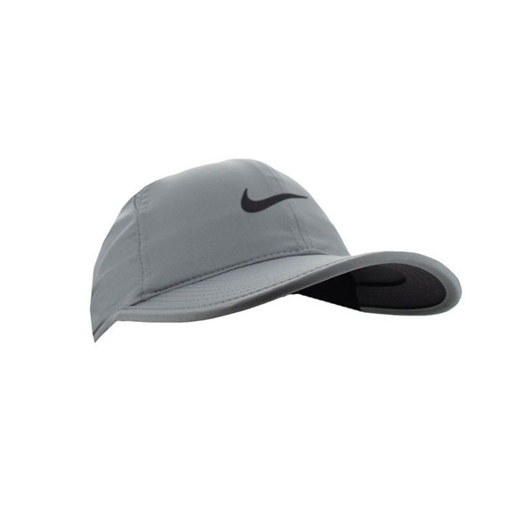 Nike Dri FIT Size M/L Club Unstructured Featherlight Cap Grey Black FB5682 073 - Picture 6 of 10